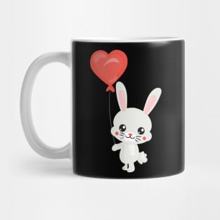 Cute rabbit with balloon Mug